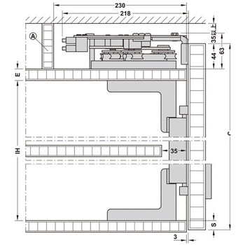 Finetta フラットフロント S 10 FB セット 2枚扉用 ハーフェレ