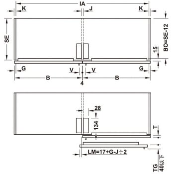 Finetta フラットフロント S 10 FB セット 2枚扉用 ハーフェレ