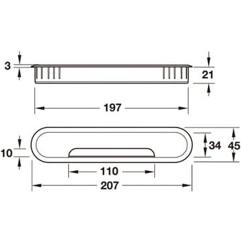 ケーブルキャップ だ円 207mm ハーフェレ
