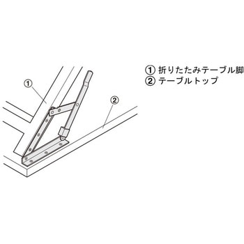 折りたたみブラケット 折りたたみテーブル用 ハーフェレ