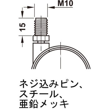 双輪キャスター Tandema50 耐荷重50kg 旋回タイプブレーキ付き ハーフェレ
