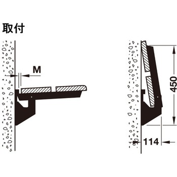 Hebgoブラケット 耐荷重 500kg/ペア ハーフェレ