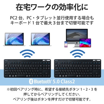 キーボード 無線 Bluetooth メンブレン式 ワイヤレス 抗菌 薄型 ワイヤレスキーボード ミニキーボード 簡易パッケージ エレコム