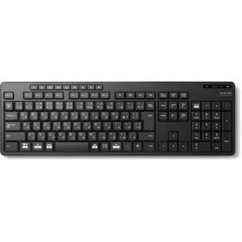 キーボード ワイヤレス Bluetooth 無線 静音 抗菌 フルキーボード - エレコム