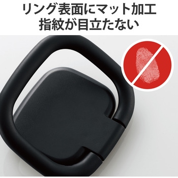 タブレット用 リング 背面貼付けタイプ 360度回転 落下防止 スタンド機能付き エレコム