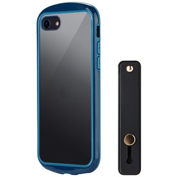 LN-ISS22PLDNV iPhone SE (��3����)/SE (��2����)/8 �ϏՌ��E���^�E�w�ʃN���A�P�[�X�uDuality�v (�X�}�z�x���g�t��) �X�g���b�v�z�[���t LEPLUS NEXT 77044888