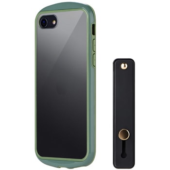 LN-ISS22PLDKA iPhone SE (第3世代)/SE (第2世代)/8 耐衝撃・薄型・背面クリアケース「Duality」 (スマホベルト付属) ストラップホール付 LEPLUS NEXT 77044897