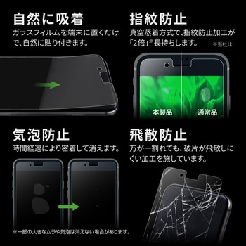 iPhone SE (第3世代)/iPhone SE (第2世代)/iPhone 8/iPhone 7/6s/6ガラスフィルム「GLASSPREMIUMFILM」マット・反射防止 LEPLUS