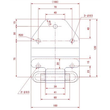 ピンレス蝶番 段差ナシ リヤ後煽用 静電塗装付 信和自動車工業