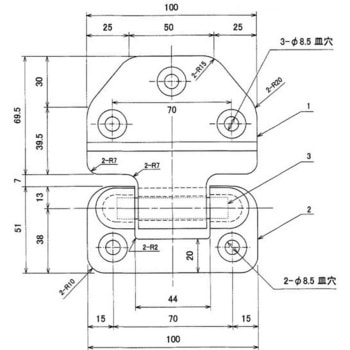 ピンレス蝶番(逆段)21mm段 皿穴 ステンレス 信和自動車工業