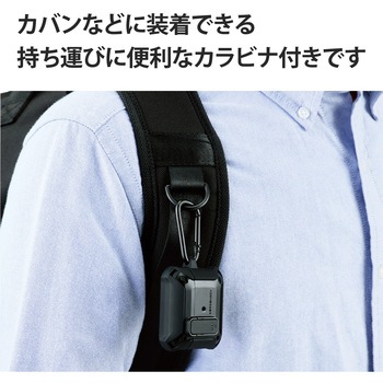 AirPods 第3世代 (2021年) 用 ケース カバー ZEROSHOCK Lock ロック機能 カラビナ付 落下防止 エレコム