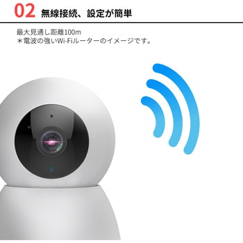Wi-Fiネットワーク屋内IPカメラ 単品 室内カメラ  防犯カメラ 動作探知 録画機能付き Wifi接続 アプリ連携 工事不要 相互音声会話 ベビーモニター ペットカメラ 水鏡