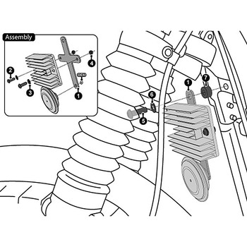 Rectifier & Horn Relocation Bracket DENALI