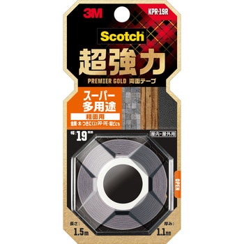 超強力両面テーププレミアゴールドスーパー多用途粗面用 3M 超強力両面テーププレミアゴールドスーパー多用途粗面用 3M