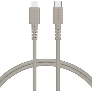 しなやかで絡まない シリコンケーブル 急速充電 データ転送対応 USB-C to USB-C MOTTERU