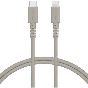 しなやかで絡まない シリコンケーブル 急速充電 データ転送対応 Apple MFi認証品 USB-C to Lightning MOTTERU