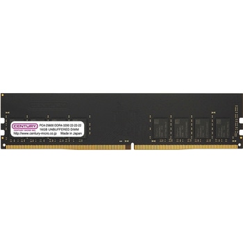 DT用 PC4-25600 DDR4-3200 288p UDIMM 1.2v 16GB 1R CENTURY MICROY MICRO(センチュリーマイクロ)