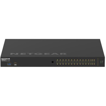 ProAV向けPoE+対応(480W)1Gポートx26 SFP+スロットx4 フルマネージスイッチ NETGEAR
