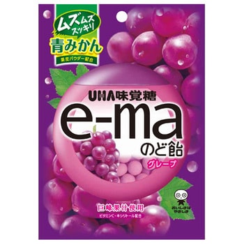 4514062957388 UHA味覚糖 ピピン e-maのど飴 袋 グレープ 50g x6 1箱