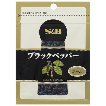 S&B スパイス&ハーブ ブラックペッパー ホール 袋 35g x10 ヱスビー食品