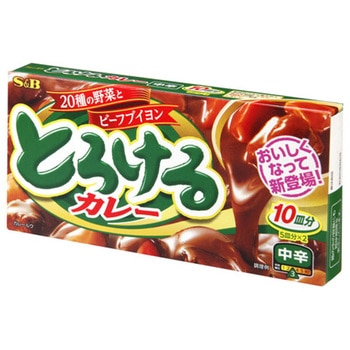 S&B エスビー とろけるカレー 中辛 180g x10 - ヱスビー食品