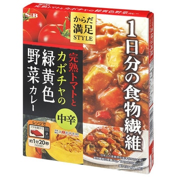 S&B からだ満足スタイル 緑黄色野菜カレー中辛 180g x6 ヱスビー食品