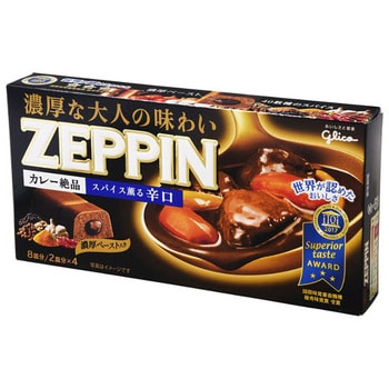 4901005204881 グリコ カレーZEPPIN 辛口ブラック 175g x10 1箱(175g