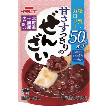 イチビキ 甘さすっきりの糖質カロリー50%オフ ぜんざい 150g x10 イチビキ