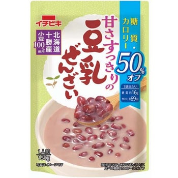 4901011600608 イチビキ 甘さすっきり糖質カロリー50%豆乳ぜんざい 150g x10 1箱(150g×10個) イチビキ  【通販モノタロウ】