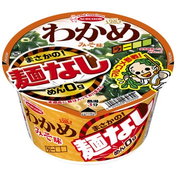 4901071216641 エースコック わかめラー まさかの麺なし みそ味 20g x12 1箱(20g×12個) エースコック 【通販モノタロウ】