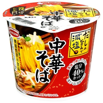 エースコック だしの旨みで減塩中華そば カップ 43g x12 エースコック