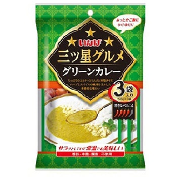 いなば食品 三ツ星グルメ グリーンカレー 150gx3 x12 いなば食品