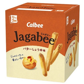 4901330643683 カルビー Jagabee バターしょうゆ 80g x12 1箱(80g×12個