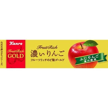 4901351033388 カンロ フルーツリッチのど飴 ゴールド濃いりんご