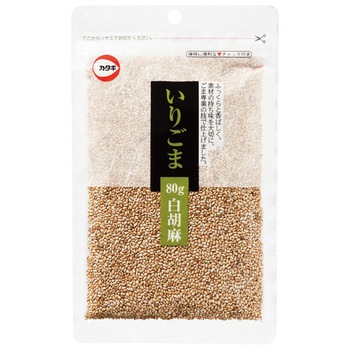カタギ食品 いりごま 白 チャック付 80g x10 カタギ食品