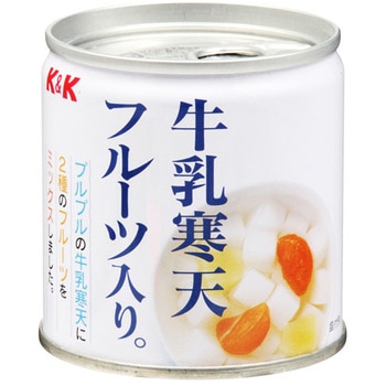 K&K 牛乳寒天フルーツ入り 195g x12 国分グループ本社