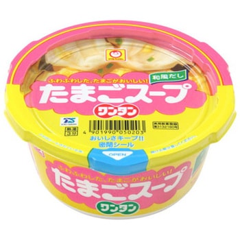 4901990050203 マルちゃん たまごスープワンタン カップ 25g x12 1箱(25g×12個) 東洋水産(マルちゃん) 【通販モノタロウ】