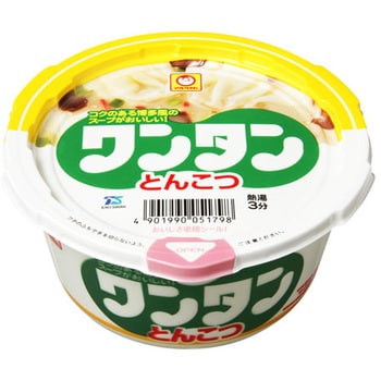 4901990051798 マルちゃん ワンタンとんこつ カップ 37g x12 1箱(37g 