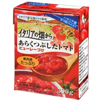 ナガノトマト イタリアの畑あらくつぶしたトマト 390g x12 ナガノトマト