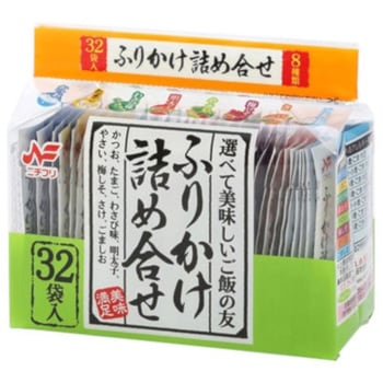国産ネフライト　大量2.8kg詰め合わせ 4902184050610 ニチフリ ふりかけ詰め合せ 78g/32P x10 1箱(32袋