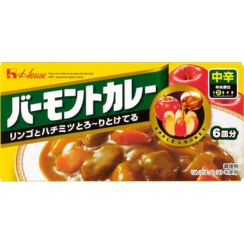 4902402853870 ハウス バーモントカレー 中辛 115g x10 1箱(115g×10個