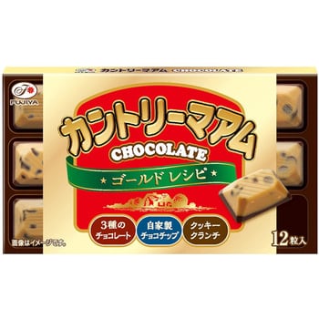 不二家 カントリーマアム チョコゴールドレシピ 12粒 X10 1箱 12粒 10個 不二家 通販モノタロウ