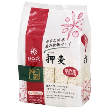 4902571110361 はくばく 押麦 スタンドパック 540g x6 1箱(540g×6個