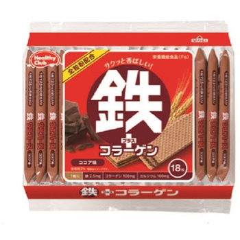 4902621003308 ハマダ 鉄プラスコラーゲンウエハース 18枚 x10 1箱(18