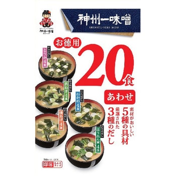 4902703084065 神州一味噌 お徳用 あわせみそ仕立て 20食 x6 1箱 4902703084065 神州一味噌 お徳用 あわせみそ仕立て 20食 x6 1箱