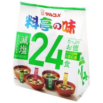 マルコメ たっぷりお徳料亭の味減塩24食 396g x6 マルコメ