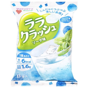 マンナンライフ ララクラッシュ ソーダ味 8個 x12 - マンナンライフ