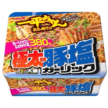 明星食品 一平ちゃん夜店の焼そば大盛豚塩ガーリック 165g x12 明星食品