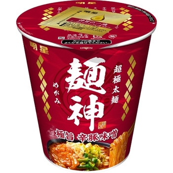 明星食品 麺神 極旨辛豚味噌 101g x12 - 明星食品