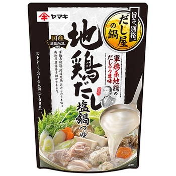 ヤマキ 地鶏だし 塩鍋つゆ 700g x12 - ヤマキ